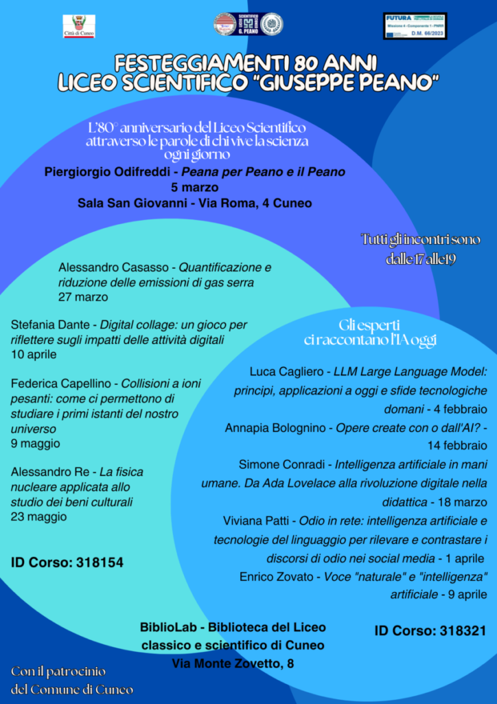 FESTEGGIAMENTI 80 ANNI LICEO SCIENTIFICO GIUSEPPE PEANO Finale