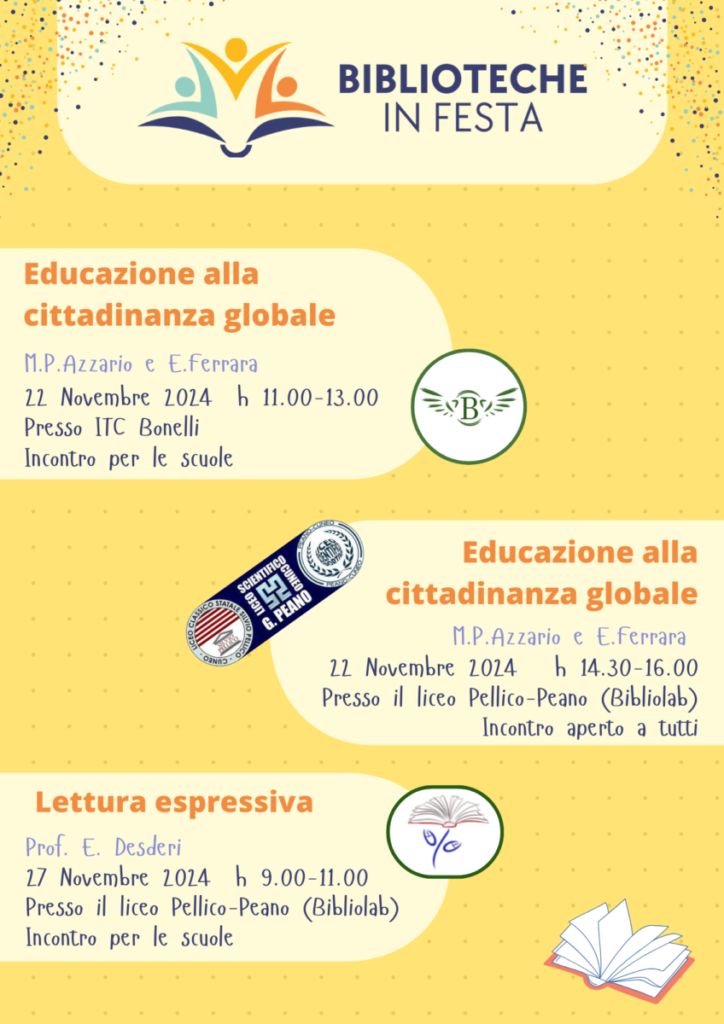 Volantino biblioteche in festa 2024